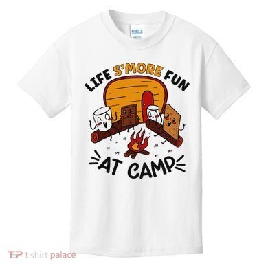 Funny SMores Camping Campfire Marshmallow Life SMore Fun Kids T-Shirt
