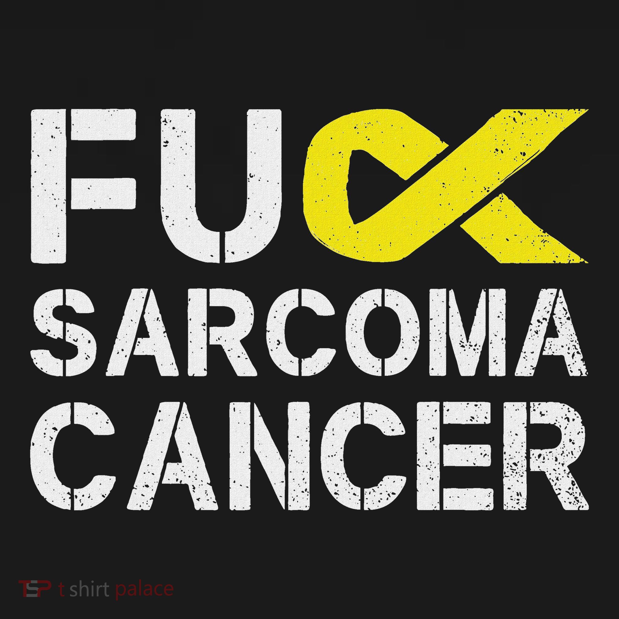Fuck Sarcoma Cancer Awareness Yellow Ribbon Warrior Fighter Women's Hoodie