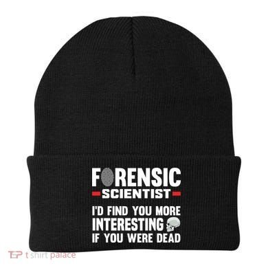 Forensic Scientist Coroner Forensics Science Student Gift Beanie