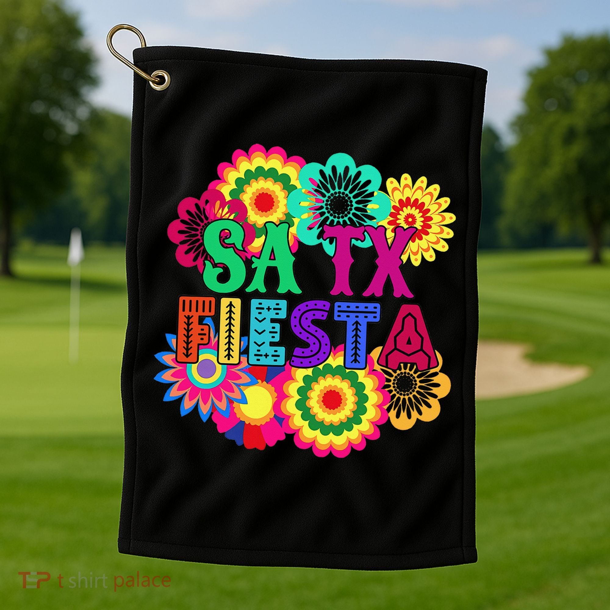 Fiesta Squad Cinco De Mayo Mexican Party San Antonio Texas Golf Towel