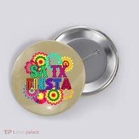 Fiesta Squad Cinco De Mayo Mexican Party San Antonio Texas Button thumb 0