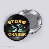 Future Storm Chaser Storm Chasing Tornado Meteorology Button thumb 0