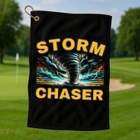 Future Storm Chaser Storm Chasing Tornado Meteorology Golf Towel thumb 1