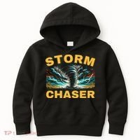 Future Storm Chaser Storm Chasing Tornado Meteorology Kids Hoodie thumb 0