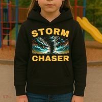 Future Storm Chaser Storm Chasing Tornado Meteorology Kids Hoodie thumb 3