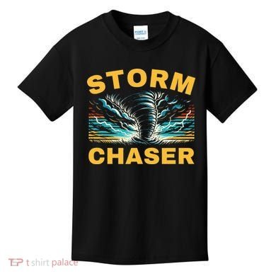 Future Storm Chaser Storm Chasing Tornado Meteorology Kids T-Shirt