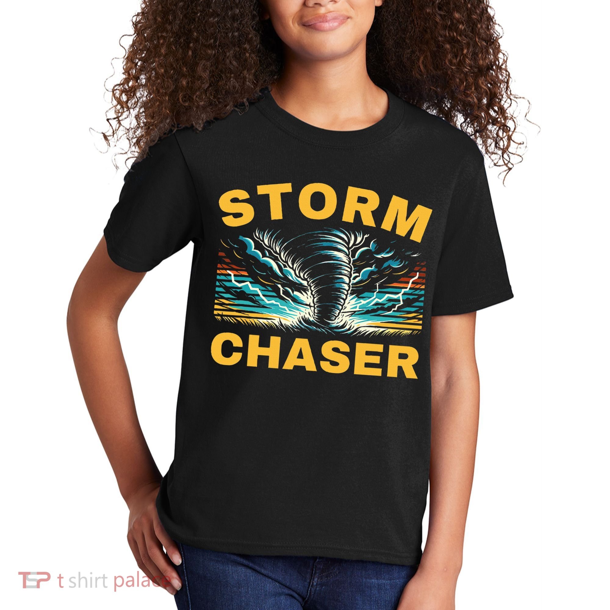 Future Storm Chaser Storm Chasing Tornado Meteorology Kids T-Shirt