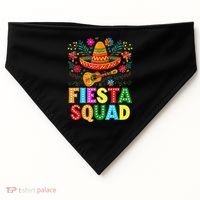 Fiesta Squad Cinco De Mayo Let's Fiesta Mexican Women USA-Made Doggie Bandana thumb 0