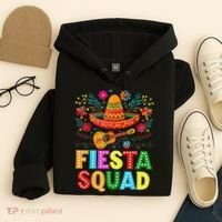 Fiesta Squad Cinco De Mayo Let's Fiesta Mexican Women Hoodie thumb 4