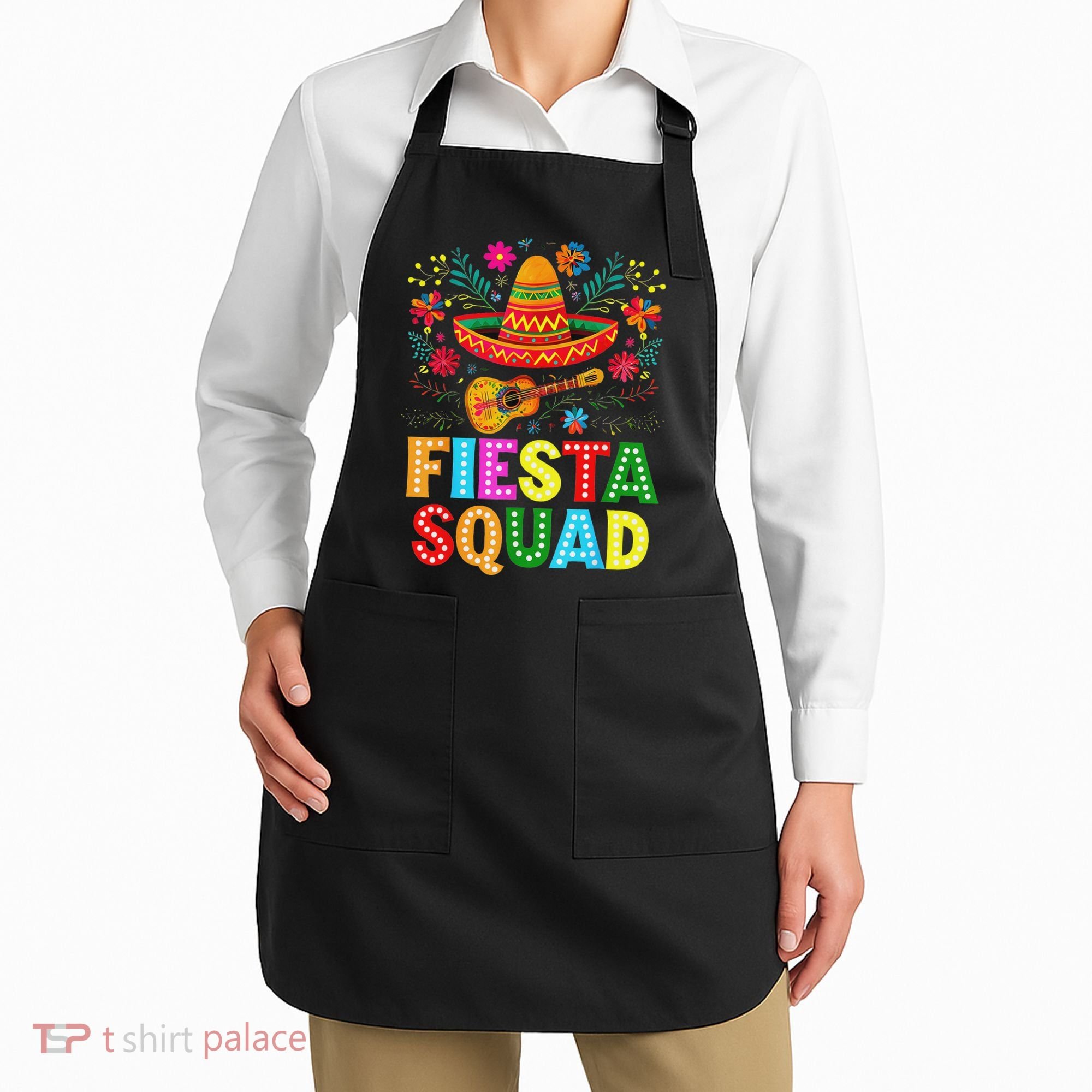 Fiesta Squad Cinco De Mayo Let's Fiesta Mexican Women Apron