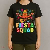 Fiesta Squad Cinco De Mayo Let's Fiesta Mexican Women T-Shirt thumb 4