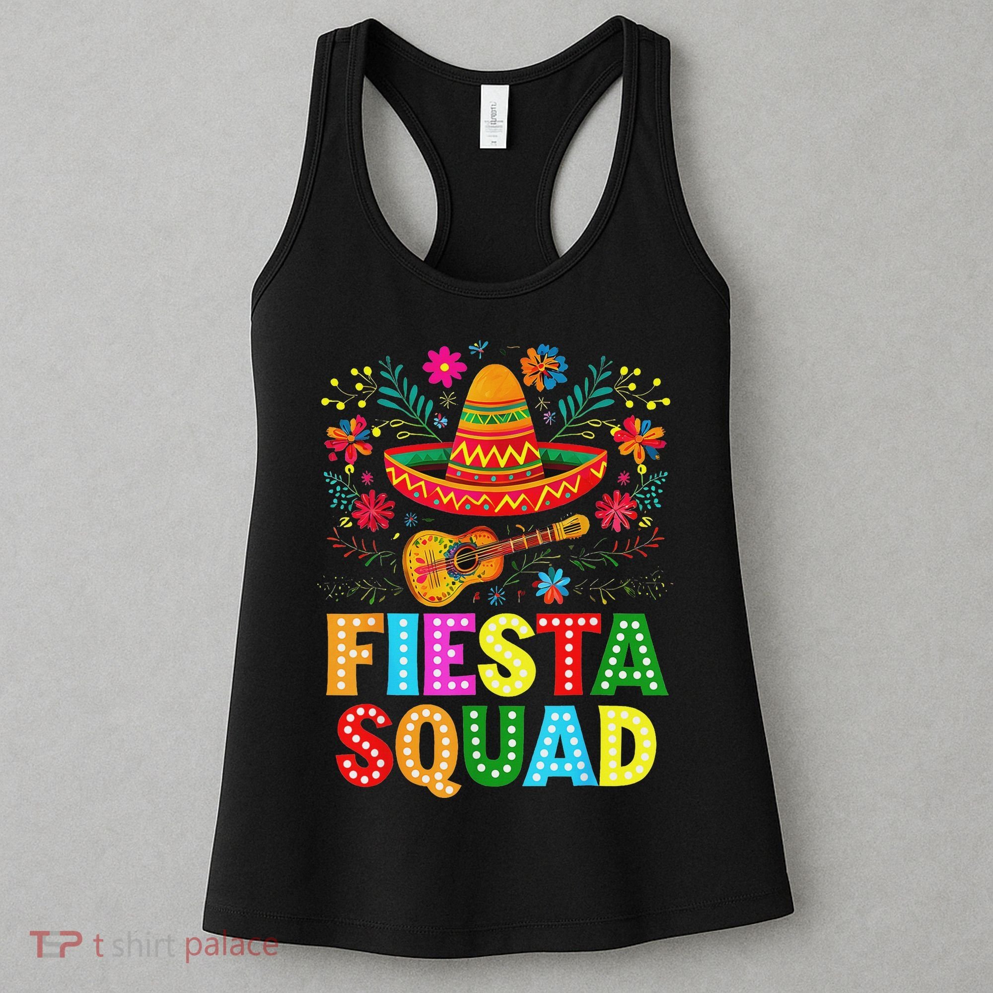 Fiesta Squad Cinco De Mayo Let's Fiesta Mexican Women Women's Tank Top