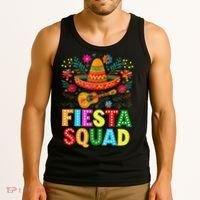 Fiesta Squad Cinco De Mayo Let's Fiesta Mexican Women Tank Top thumb 3