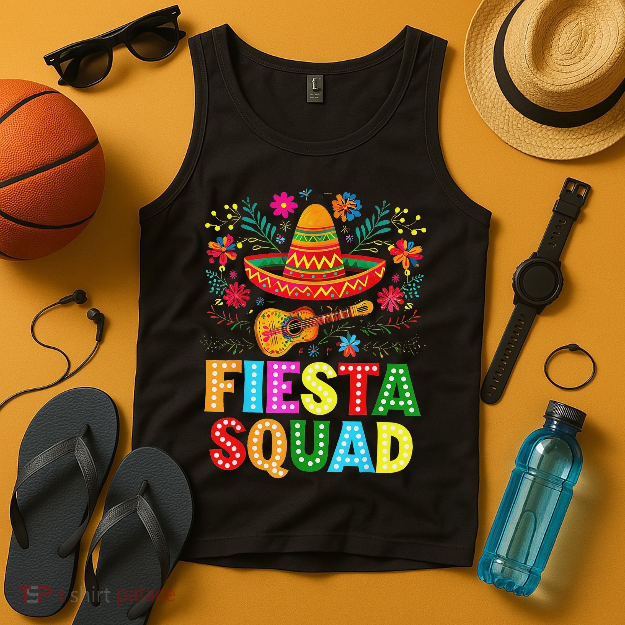 Fiesta Squad Cinco De Mayo Let's Fiesta Mexican Women Tank Top