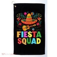 Fiesta Squad Cinco De Mayo Let's Fiesta Mexican Women Golf Towel thumb 0