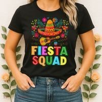 Fiesta Squad Cinco De Mayo Let's Fiesta Mexican Women Women's T-Shirt thumb 2