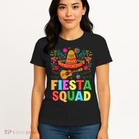 Fiesta Squad Cinco De Mayo Let's Fiesta Mexican Women Women's T-Shirt thumb 4