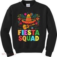 Fiesta Squad Cinco De Mayo Let's Fiesta Mexican Women Kids Sweatshirt thumb 0