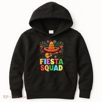 Fiesta Squad Cinco De Mayo Let's Fiesta Mexican Women Kids Hoodie thumb 0