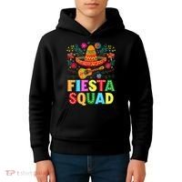 Fiesta Squad Cinco De Mayo Let's Fiesta Mexican Women Kids Hoodie thumb 4