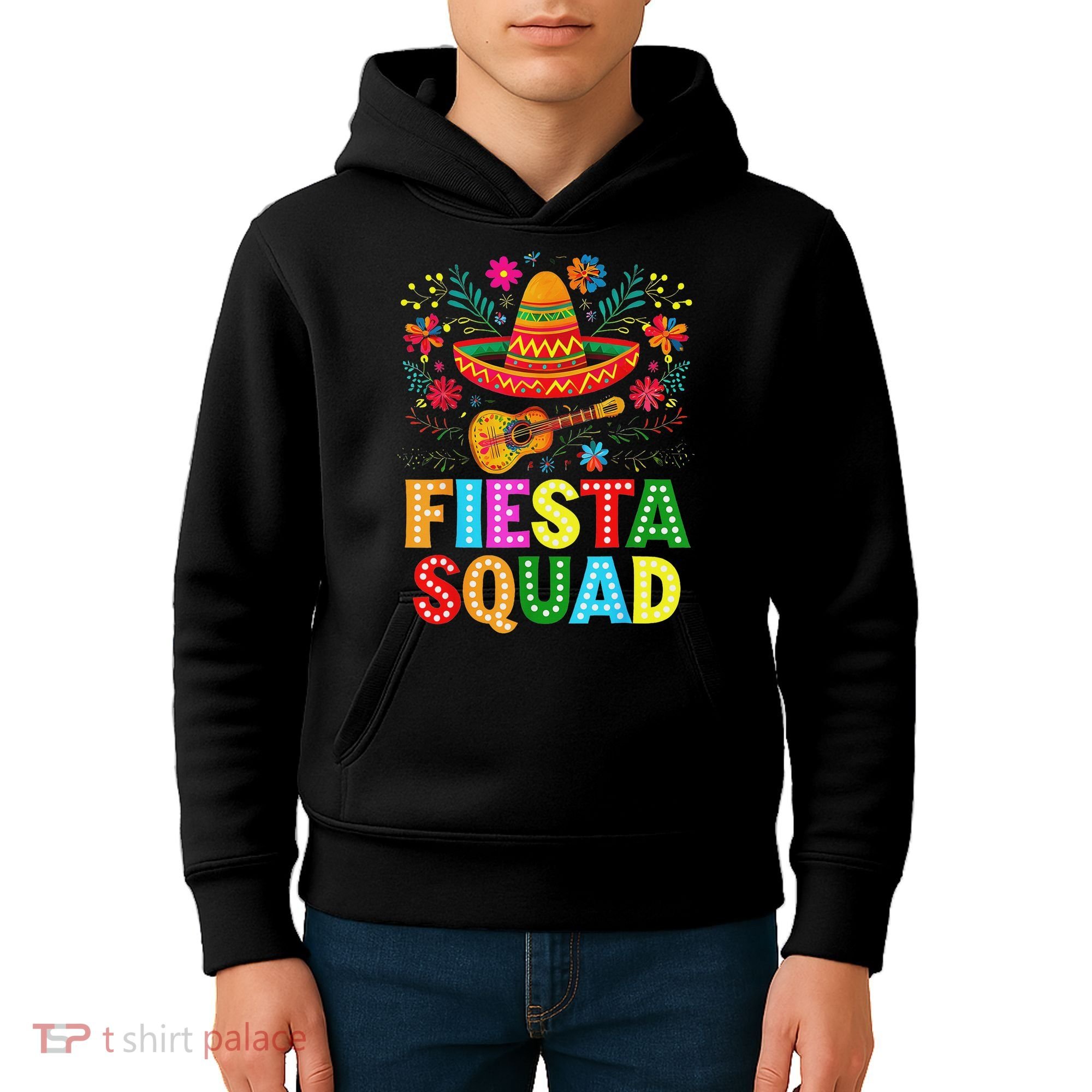 Fiesta Squad Cinco De Mayo Let's Fiesta Mexican Women Kids Hoodie