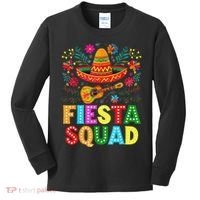 Fiesta Squad Cinco De Mayo Let's Fiesta Mexican Women Kids Long Sleeve Shirt thumb 0