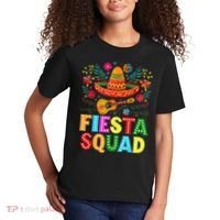 Fiesta Squad Cinco De Mayo Let's Fiesta Mexican Women Kids T-Shirt thumb 2
