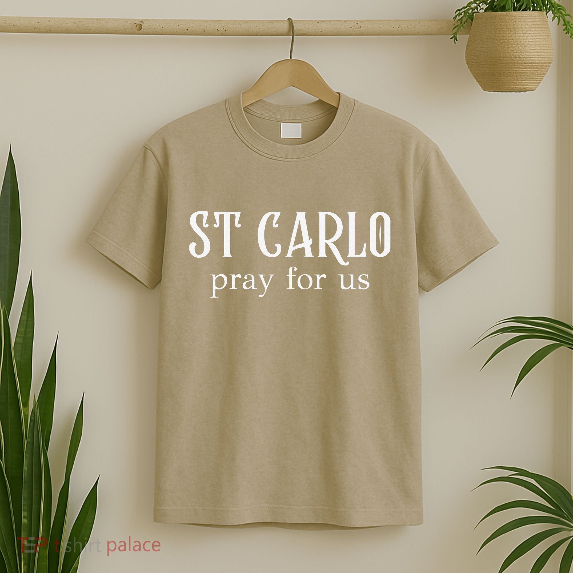 Funny St Carlo Pray For Us Catholic Millenial Saint T-Shirt