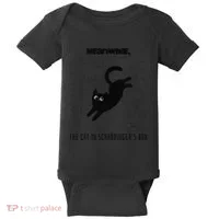 Funny SchröDingerS Cat Quantum Physics Scientists Nerd Baby Bodysuit thumb 0
