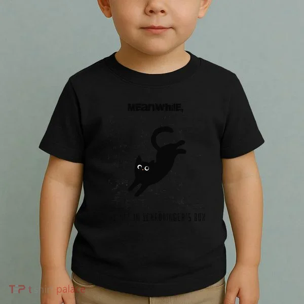Funny SchröDingerS Cat Quantum Physics Scientists Nerd Toddler T-Shirt