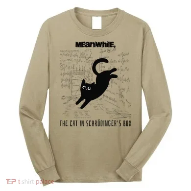 Funny SchröDingerS Cat Quantum Physics Scientists Nerd Long Sleeve Shirt
