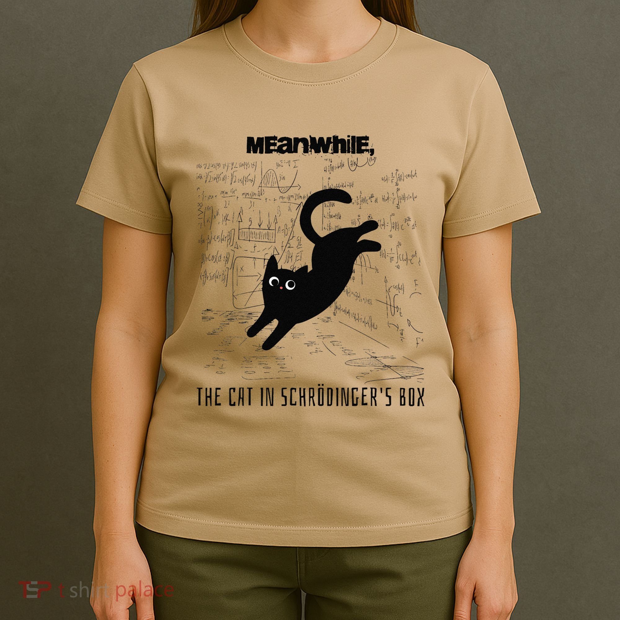 Funny SchröDingerS Cat Quantum Physics Scientists Nerd T-Shirt