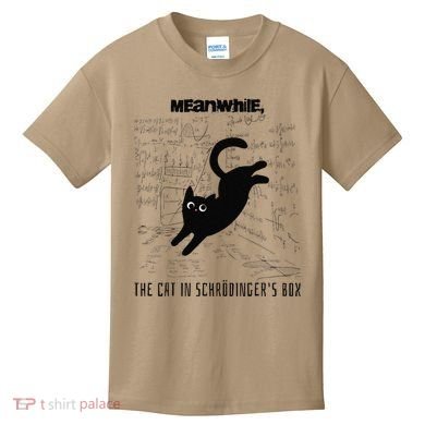 Funny SchröDingerS Cat Quantum Physics Scientists Nerd Kids T-Shirt