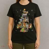Funny Squirrel Christmas Tree Squirrel Lover Xmas Gifts TShirt T-Shirt thumb 4