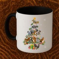 Funny Squirrel Christmas Tree Squirrel Lover Xmas Gifts TShirt Coffee Mug thumb 2