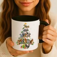 Funny Squirrel Christmas Tree Squirrel Lover Xmas Gifts TShirt Coffee Mug thumb 3