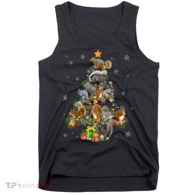 Funny Squirrel Christmas Tree Squirrel Lover Xmas Gifts TShirt Tank Top