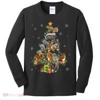 Funny Squirrel Christmas Tree Squirrel Lover Xmas Gifts TShirt Kids Long Sleeve Shirt thumb 0