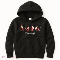 Funny Santa Claus Yoga Pose Namasleigh Namaste Christmas Kids Hoodie thumb 0