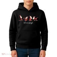 Funny Santa Claus Yoga Pose Namasleigh Namaste Christmas Kids Hoodie thumb 4