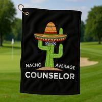 Fun School Counselor Humor Gifts Golf Towel thumb 1