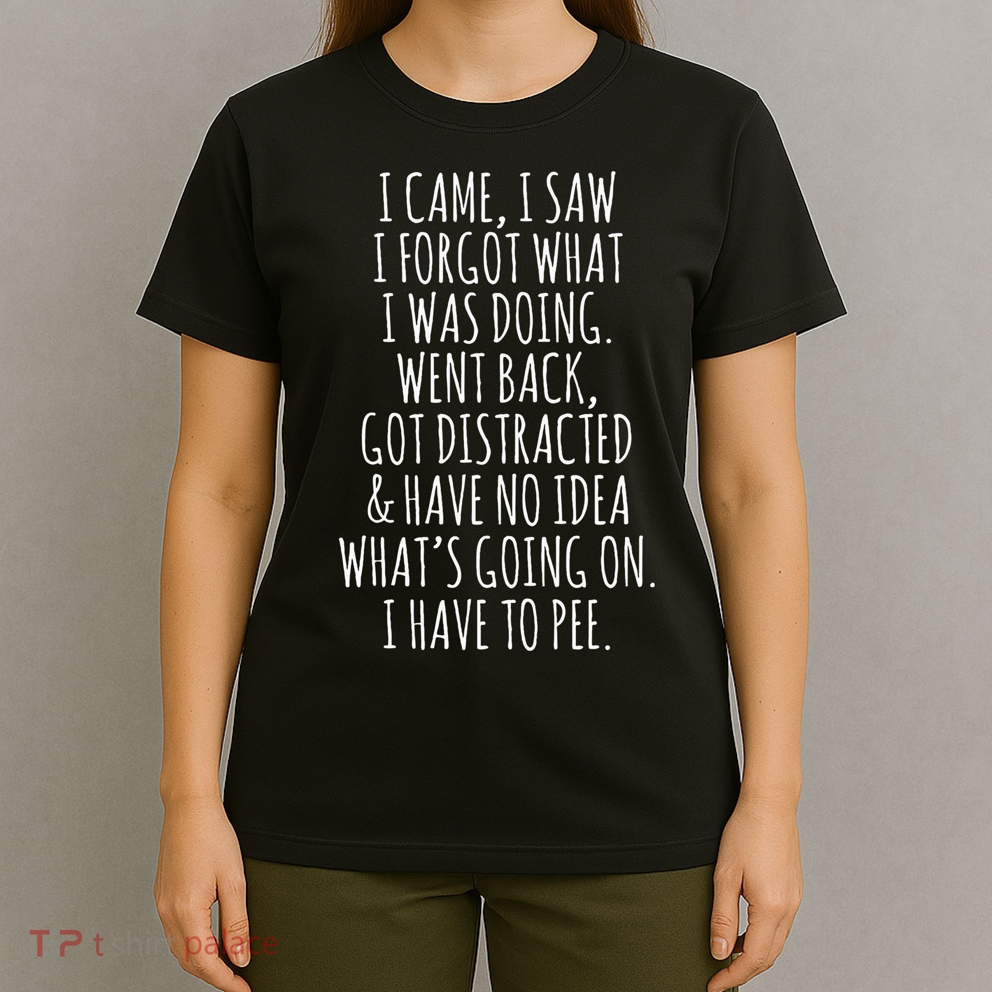 Funny Senior Citizen I Came I Saw I Forgot What I Was Doing T-Shirt