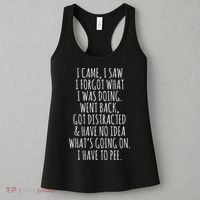 Funny Senior Citizen I Came I Saw I Forgot What I Was Doing Women's Tank Top thumb 3
