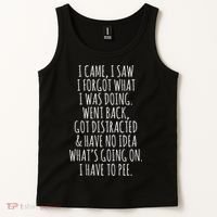 Funny Senior Citizen I Came I Saw I Forgot What I Was Doing Tank Top thumb 2