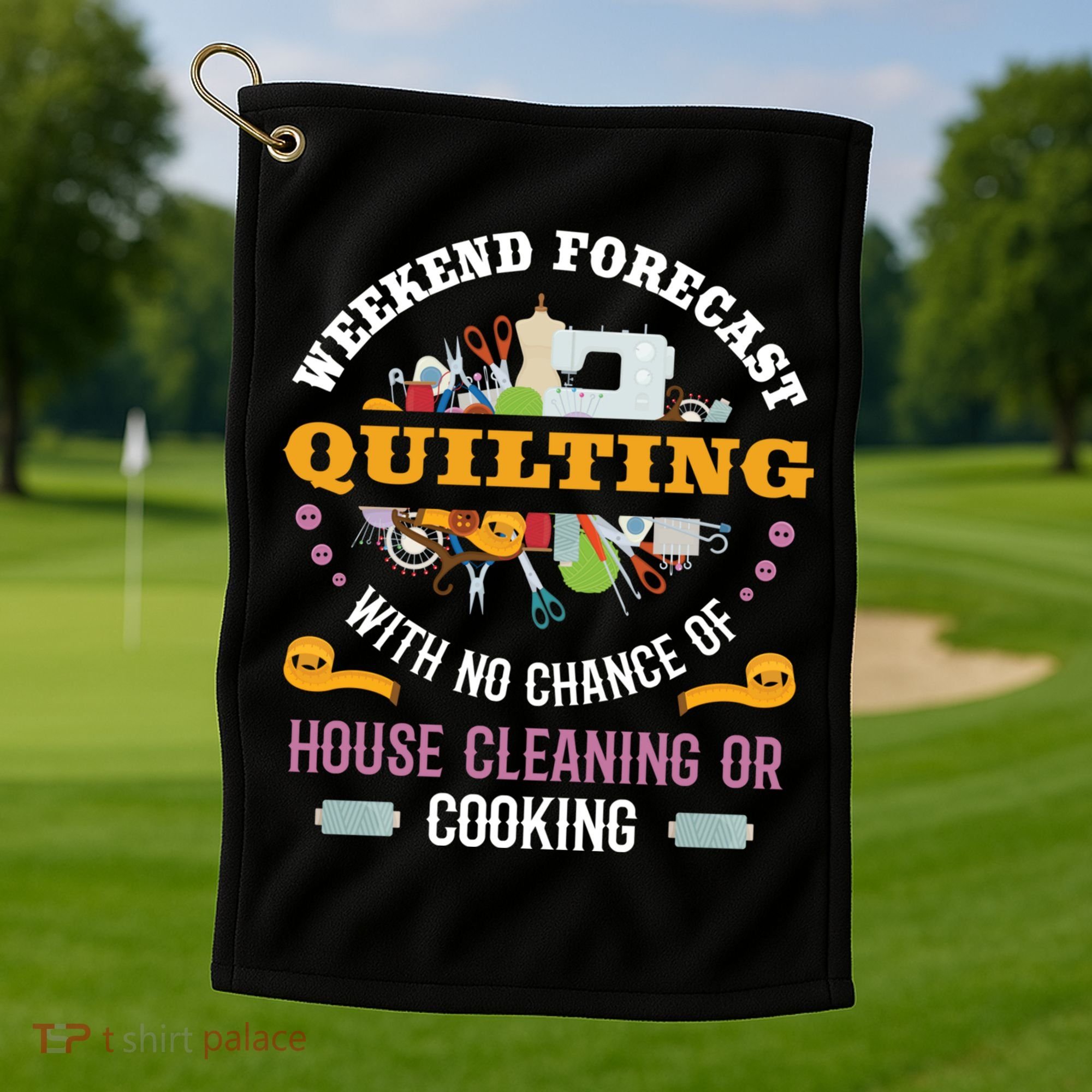 Funny Sewing Cool Gift If You See Me With A Seam Ripper Cool Gift Cool Gift Golf Towel