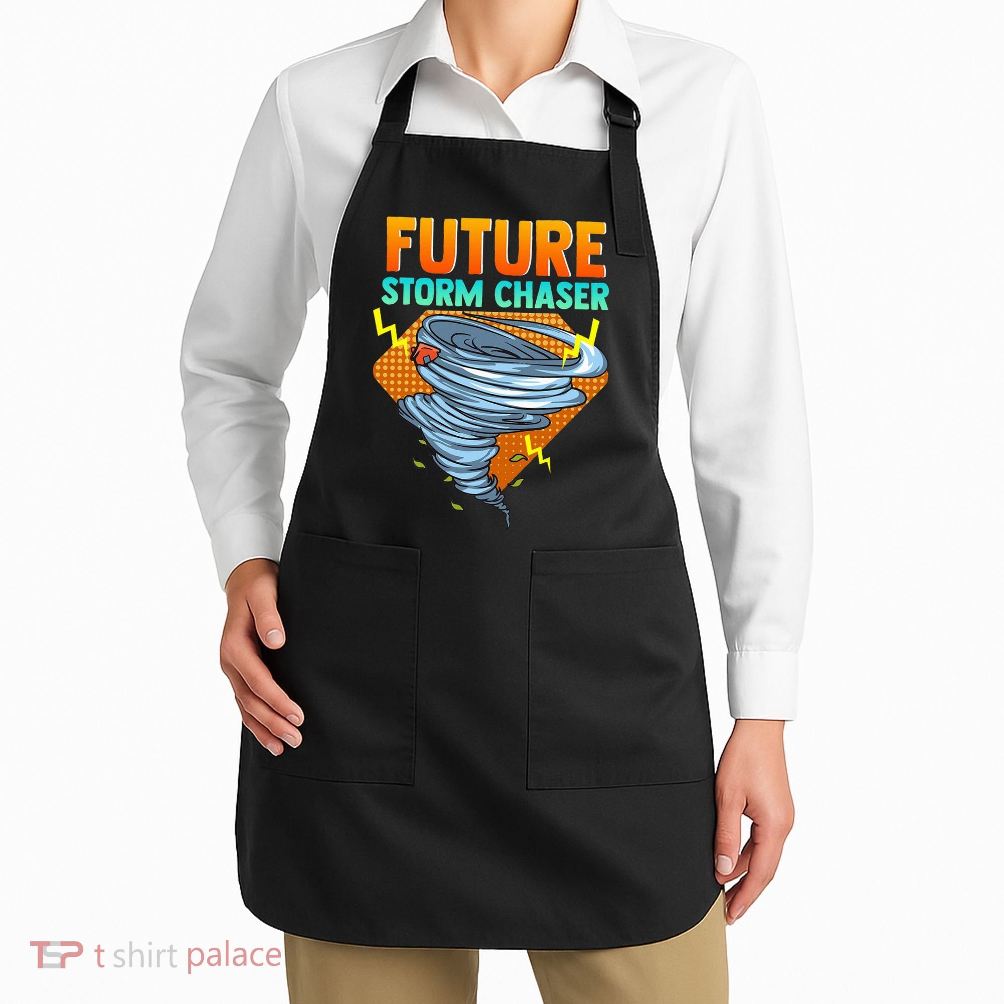 Future Storm Chaser Tornado Hurricane & Thunderstorms Apron