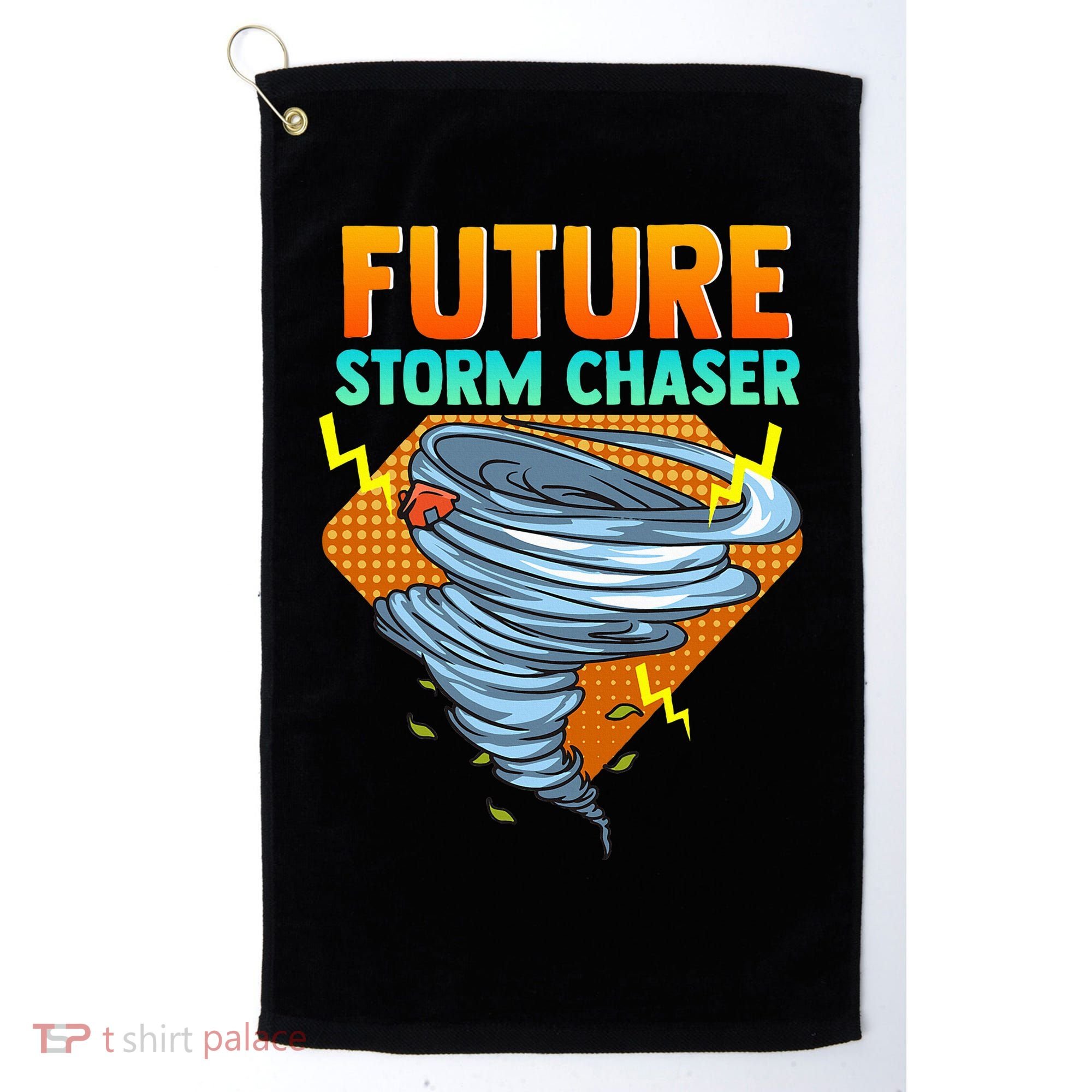Future Storm Chaser Tornado Hurricane & Thunderstorms Golf Towel