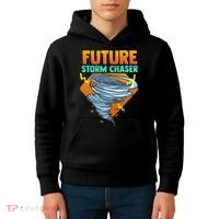 Future Storm Chaser Tornado Hurricane & Thunderstorms Kids Hoodie thumb 4