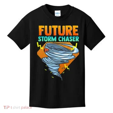 Future Storm Chaser Tornado Hurricane & Thunderstorms Kids T-Shirt