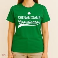 Funny Shenanigans Coordinator For St Patricks Day Outfit T-Shirt thumb 4